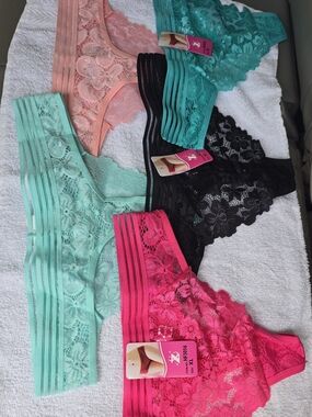 Lace Bikini Panty Pack - Pastel & Bold Colors